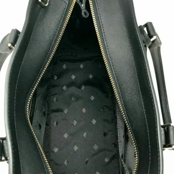 Kate spade medium satchel Cameron black solid new - Picture 4 of 5